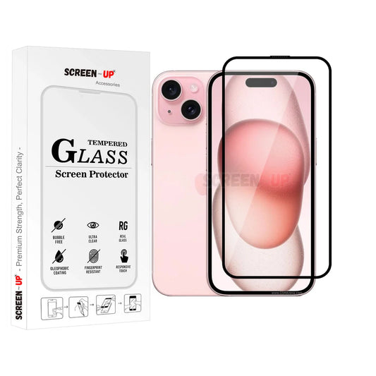 Apple iPhone 15 / iPhone 16 Tempered Glass Screen Protector